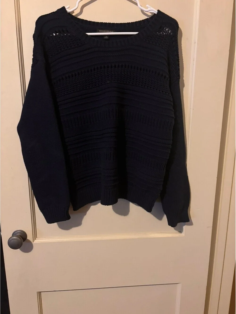 Banana Republic Navy Blue Knit Sweater Medium